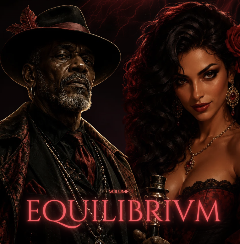 Capa do guia Equilibrivm: Guia da Pomba Gira e Exu